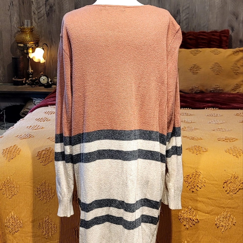 Dough & Ray Color Block Angora Cardigan – Size Large - Picture 6 of 9